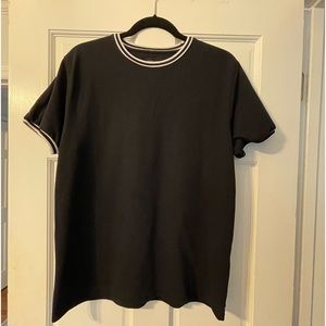 Denim & Flower Black Crewneck Shirt- Large